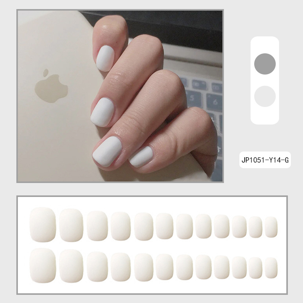 Desgaste de uñas falso transfronterizo de uñas de longitud media pieza de uñas desmontable pieza de uñas producto terminado uñas al por mayor