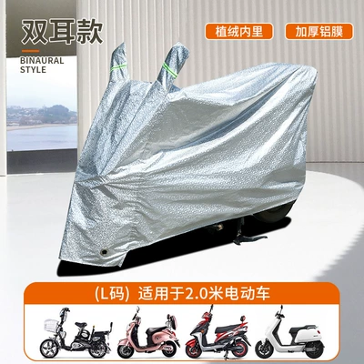 Waterproof Car Cover, Car clothing - silver-electric-car-cover-l-size-2m-ears
