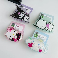 漫画風新作サンリオ可愛い学生用ヘアクリップ子供用ヘアピンkt猫アクリルヘアアクセサリー子供用ヘアクリップ卸売
