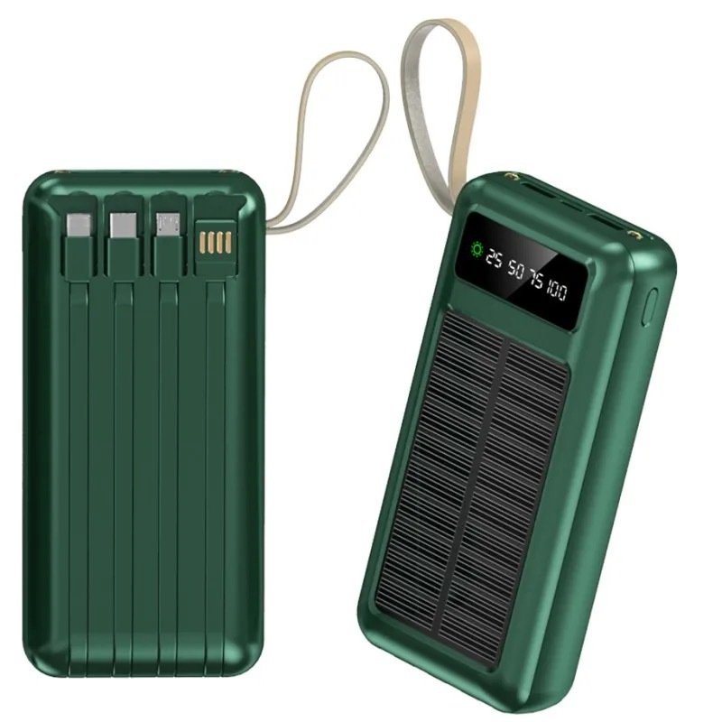 手机平板电脑自带线充电宝20000毫安10000mah移动电源定logo图案