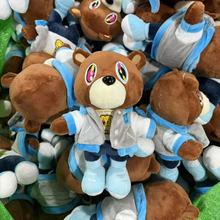 跨境新品玩偶Kanye teddy bear泰迪熊侃爷同款毛绒玩具公仔现货