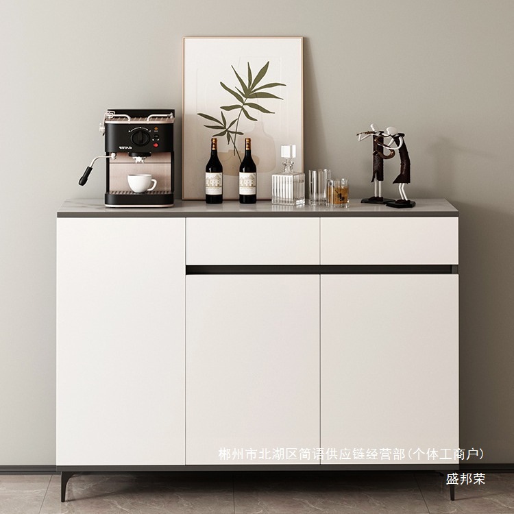 Fábrica directa del armario de comedor de lujo ligero viento doméstico sala de estar almacenar armario de almacenamiento moderno simple contra la pared multifunción