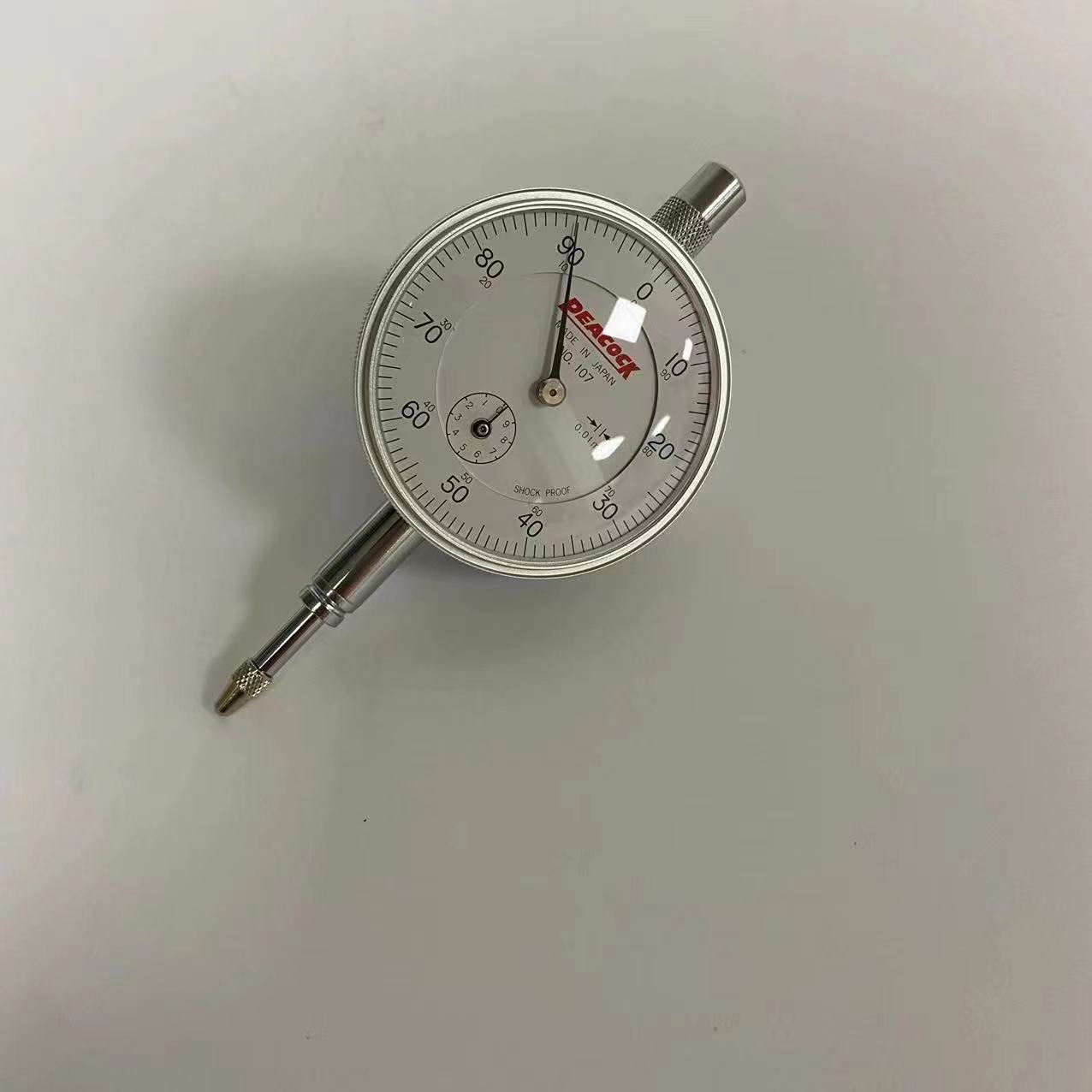 现货高精度表盘式指示表刻度百分表107 107F进口日本PEACOCK孔雀