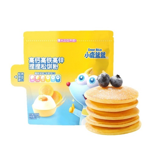 Fawn Blue High Calcium Kneaded Waffle Flour Flour Cake Flour Waffles for Baby Infants and Toddlers Supplementary Recipes