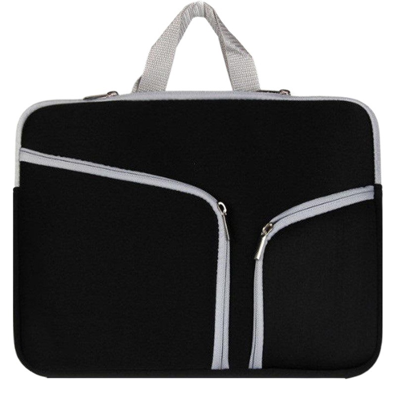 Factory self-sold cross-border diving material multi-pocket zipper computer bag 11 13 15 inch notebook handle liner bag