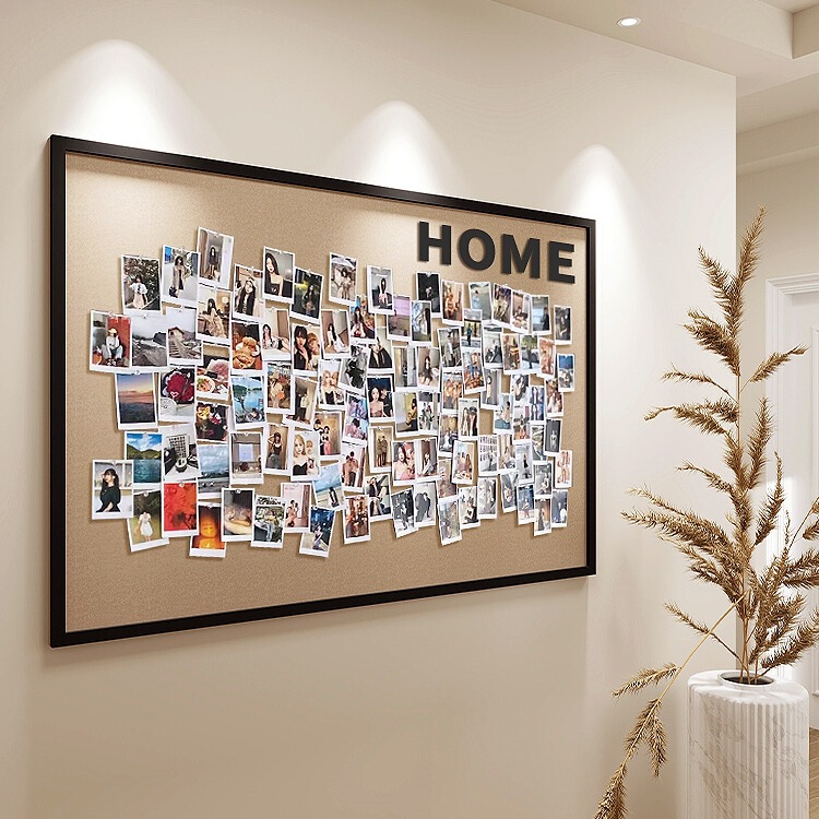 Photo Wall Felt Wall Stickers Felt Board Photo Display Wall Cork Board Background Board Combination Photo Frame Wall DIY Decoration
