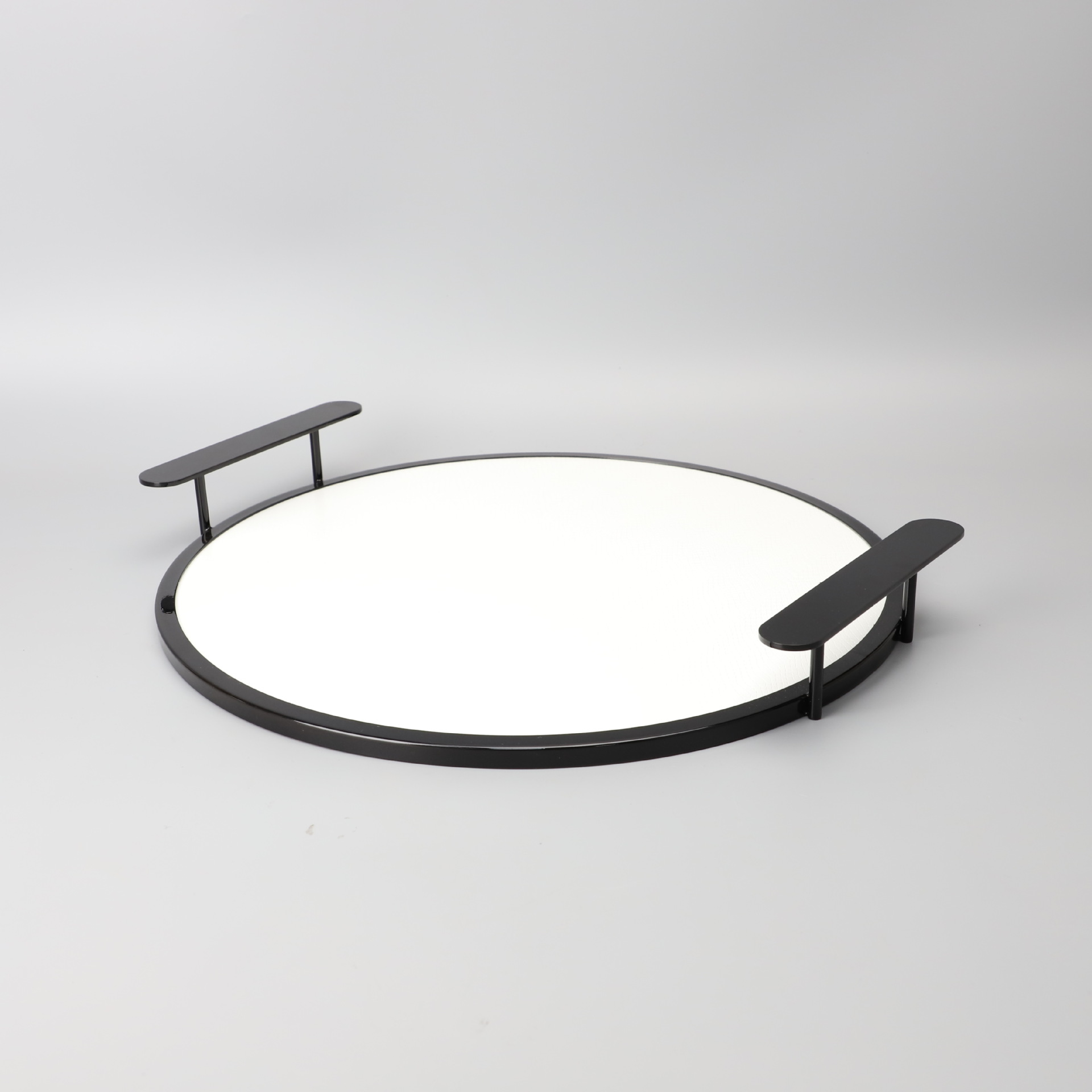 Modern minimalist metal leather tray model room office bedroom…