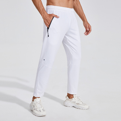 New casual sports trousers for men, loose straight high elastic outdoor running basketball fitness pants quick-drying school uniform pants
