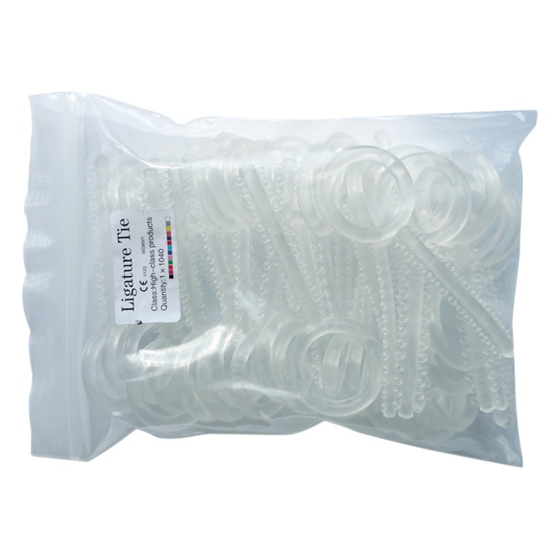 Equipo de enseñanza dental transfronterizo anillo de ligadura tipo llave anillo de ligadura plástico colorido anillo de ligadura anillo transparente 40 piezas