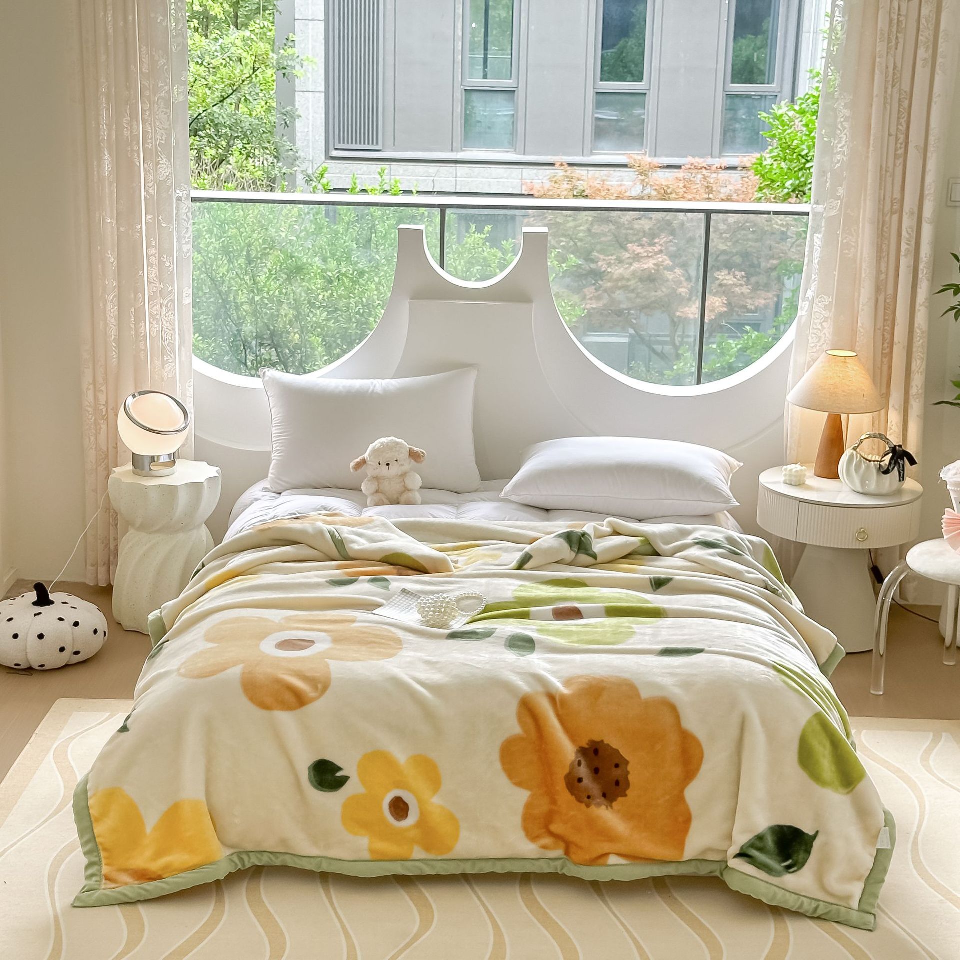 Mantras de doble capa de Lacher otoño y invierno hogar doble sofá cama mantas gruesas de oficina siesta mantas al por mayor