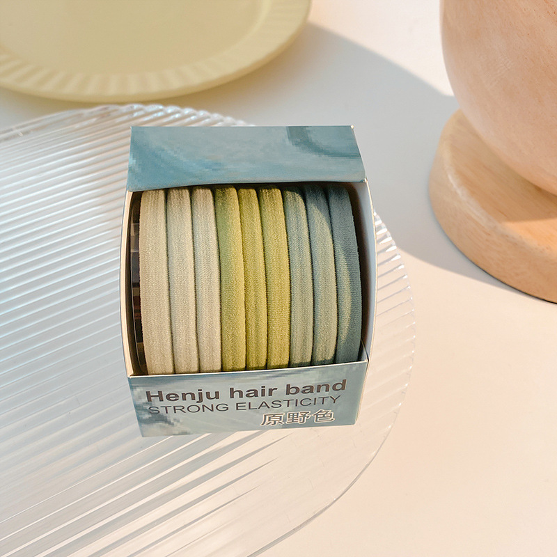 Las muchachas de la banda de goma del lazo del pelo de los niños no hacen daño a la cuerda del pelo banda elástica del pelo del bebé banda de goma colorida de la muchacha de la cuerda