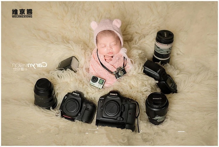 摄影道具创意相机摆件满月婴儿拍照道具影楼拍摄宝宝拍照百天照
