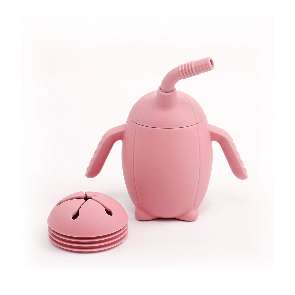 Aprender a beber tazas bebés de agua de 6 meses bebés bebés bebés tazas de leche pingüinos bocadillos tazas de paja tazas de agua transfronterizas