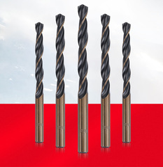 Wholesale Chucked HSS Tapered Drill Bits, Hole Drilling Small Shank Black and Yellow Drill Bits, Fully Ground Drill Bits
