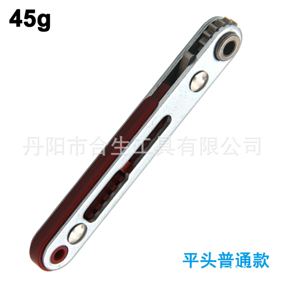 Estrecho espacio de dos vías traje de destornillador de trinquete torneado esquina codo ángulo recto cruz herramienta de lote de mano