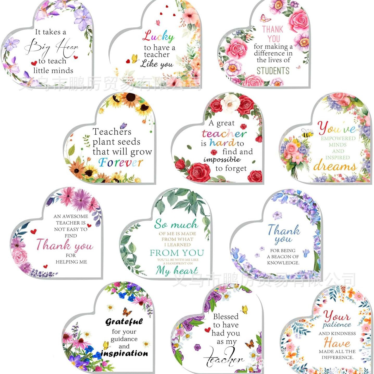 跨境亚马逊新品透明亚克力教师节送给女士男士教师办公桌装饰礼物