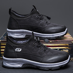 2023新款冬季防水老北京布鞋男棉鞋青年開車加絨軟底保暖休閒男鞋