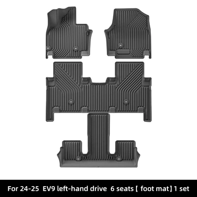 Suitable for 24-25 Kia Ev9 Left Modelə uyğun ayaqaltı - 24-25-kia-ev9-left-hand-drive-single-layer-floor-mats-six-seatsnorth-american-buckle