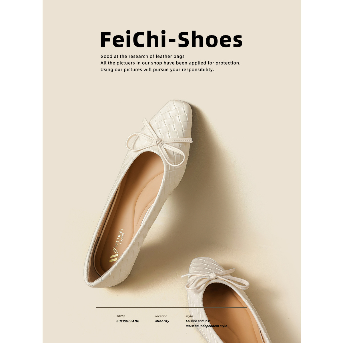 silver Woven Ballet Flats For Women 2026 Spring New Style Soft Sole Comfortable Bowknot Low Heel Mary Jane Shoes_vogvips.com