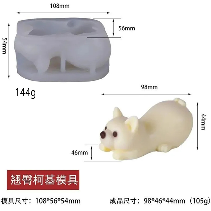 捏捏模具水果鼻噶食玩仿真面包diy小鸭子小狗奶冻布丁硅胶模具|undefined