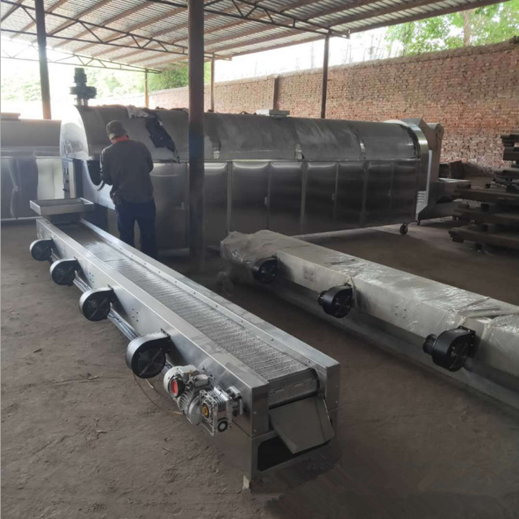 电磁加热炒货机 大型不锈钢滚筒炒锅 出料不出介质电加热炒货机