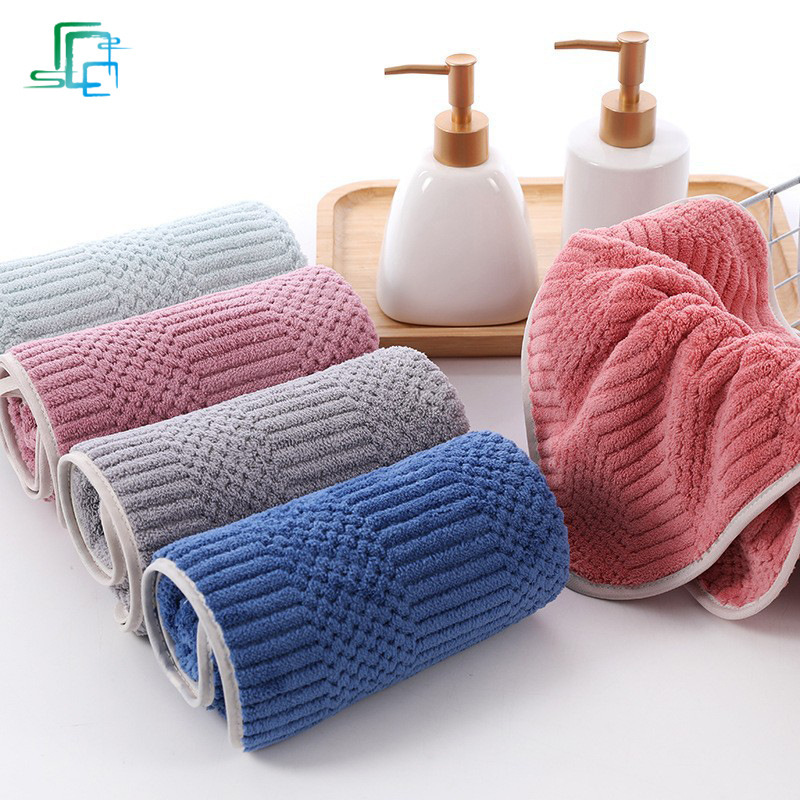 Wholesale Household Auspicious Towel Bath Towel Adult Thickened Multi-Color Towel Couple Universal Coral Velvet Towel Bath Towel