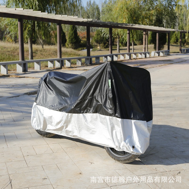 Cross-border exclusive motorcycle cover, sun-proof, rain-proof, dust-proof, thickened, color-blocked, electric vehicle sunshade protective cover