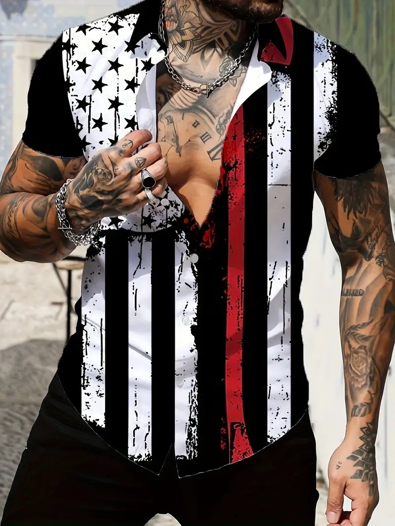 2024 verano nuevos hombres jóvenes vitalidad estilo universitario tendencia camisa de manga corta casual diaria coreana MB1