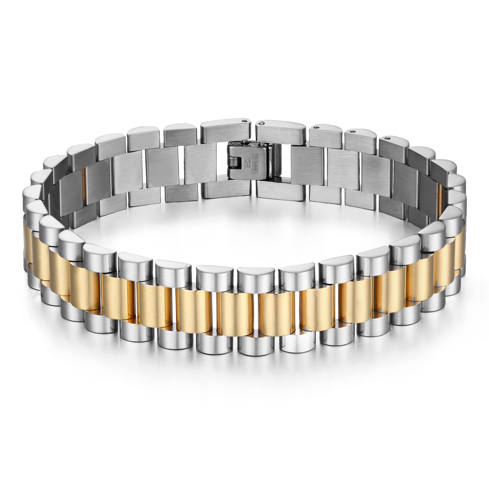 Hip-hop Geometric Titanium Steel Plating Unisex Bracelets display picture 6