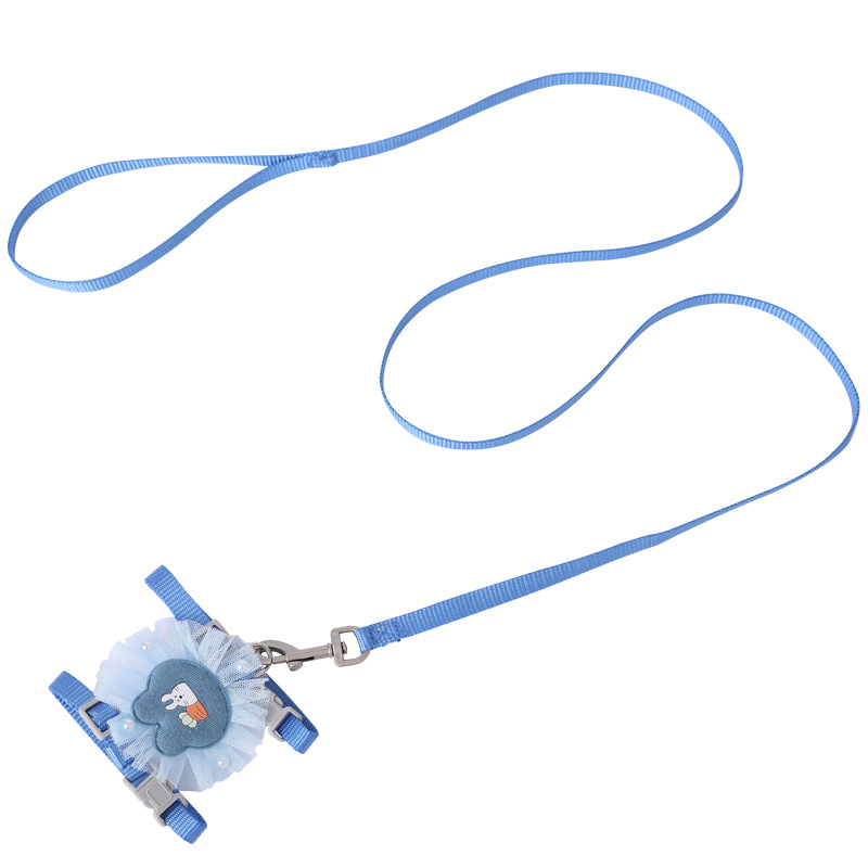 Gato caminar cuerda anti-rotura especial en forma de I gato correa de pecho de nylon ajustable gato mascota cuerda de tracción