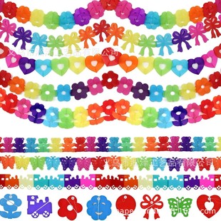 Spot colorful paper pull flower color pull strip June 1 Children's Day Birthday Carnival party supplies decoration wholesale