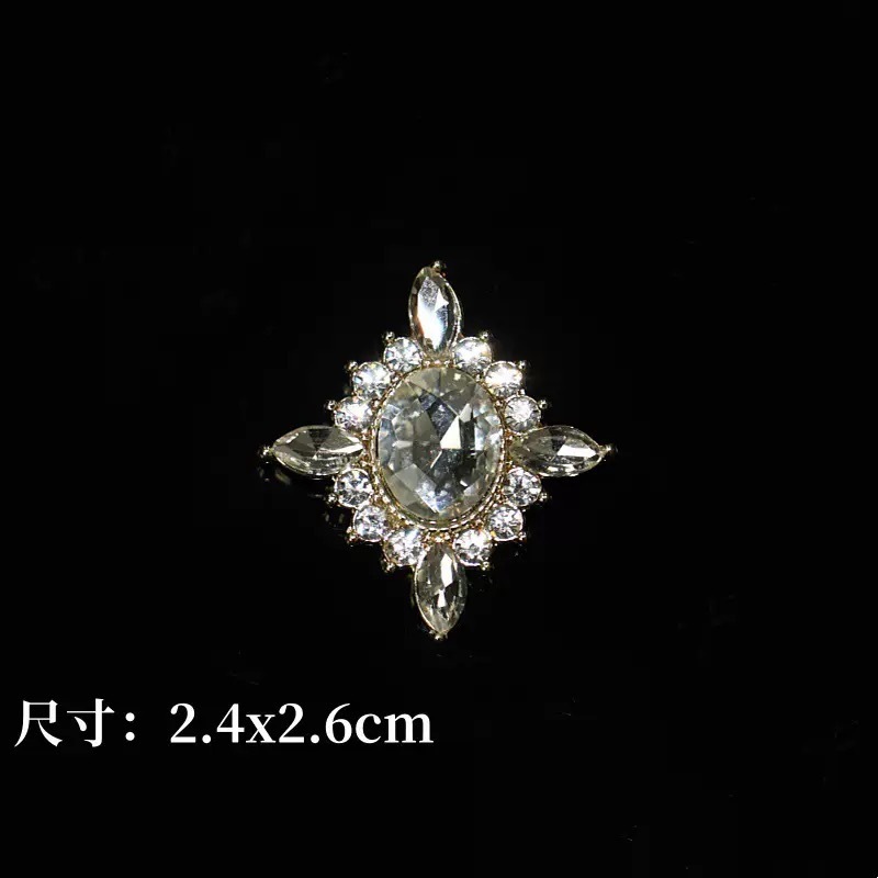 重工洞洞鞋鞋花合金华丽暗黑风适配cross通用可拆卸轻奢鞋扣鞋配|undefined