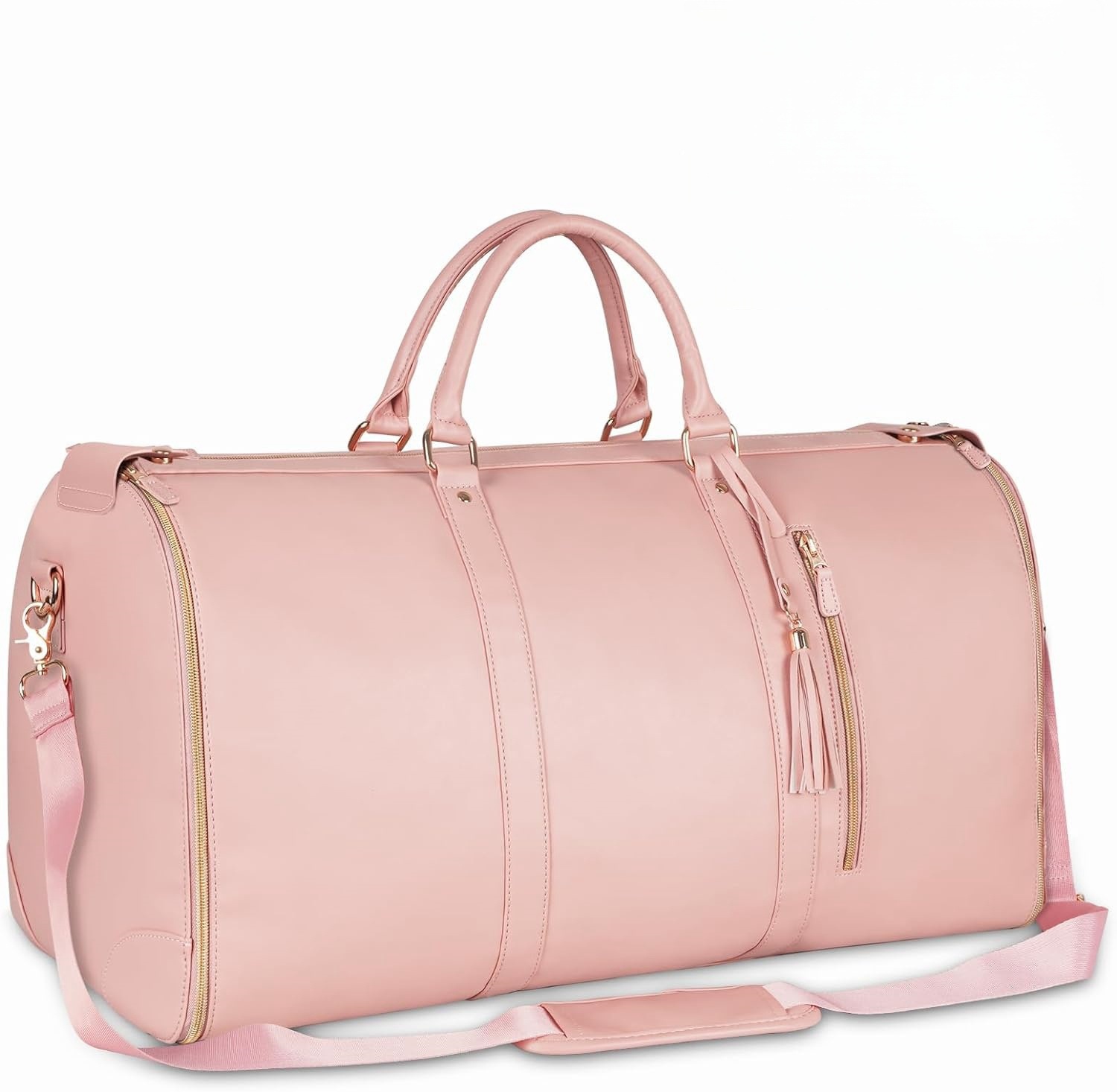 Fábrica de Amazon viajar conveniente bolsa de ropa de mano grande bolsa de cuero PU moda femenina