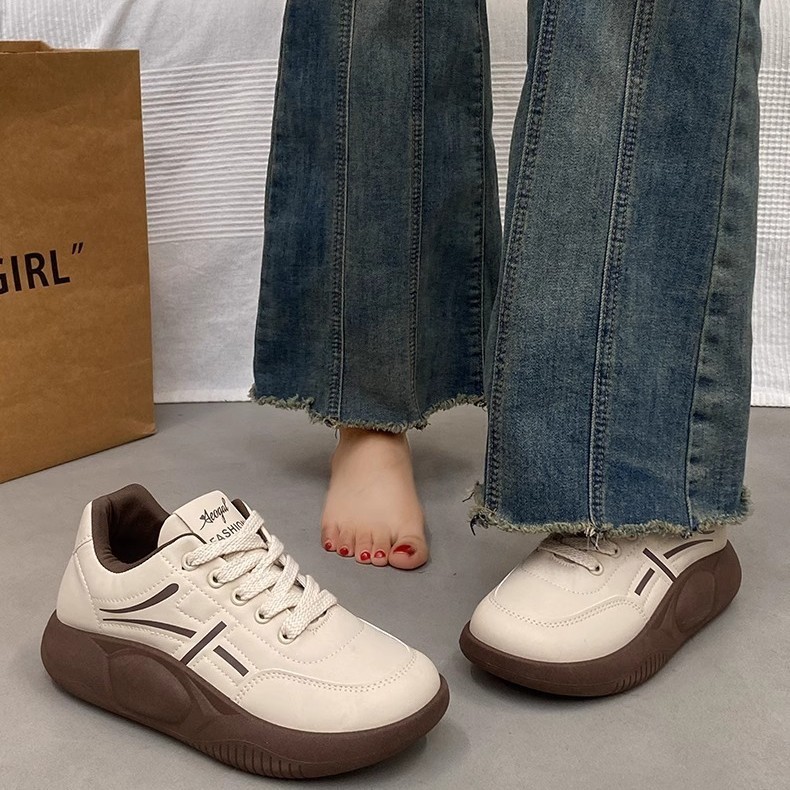 厚底老爹鞋女2025新款春秋季休闲运动鞋百搭跑步轻便板鞋学生软底|undefined