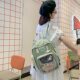 2024 New Shoulder Pain Bag Large Capacity Millet Transparent Spring and Summer Jelly Bag Student Class Backpack Pain Bag for Women