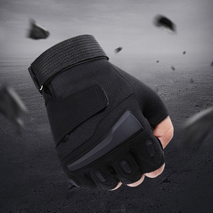 Outdoor Sports Half-Finger Gloves for Men, Wear-Resistant Tactical Anti-Slip Cycling Full-Finger Youth Youth Fitness Wrist Fingers