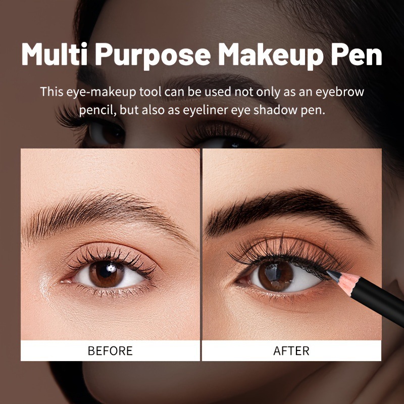 USHAS Europa y los Estados Unidos transfronterizos spot cejas lápiz impermeable no es fácil de descolorar cejas teñido cejas natural duradero 5104B negro