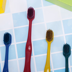 Selected Adult Wide Head Toothbrush 8 Pack Soft Gentle Protects Gums Cleans Portable Hygienic