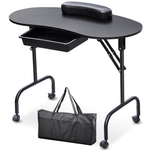 Manicure Table Portable Folding Manicure Table Manicure Technician Workbench Stall Table Manicure Table with Cosmetic Case