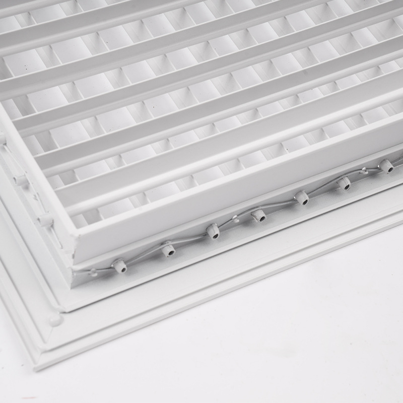 鋁合金焊接工藝百葉窗通風口空調出風口極簡工字槽防水百葉風口