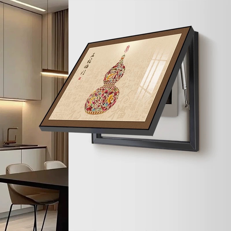 新しい中国風の装飾絵画メーターボックス拡張壁画ひょうたんアルミ合金吊り絵画メーターボックスブロック吊り絵画|undefined