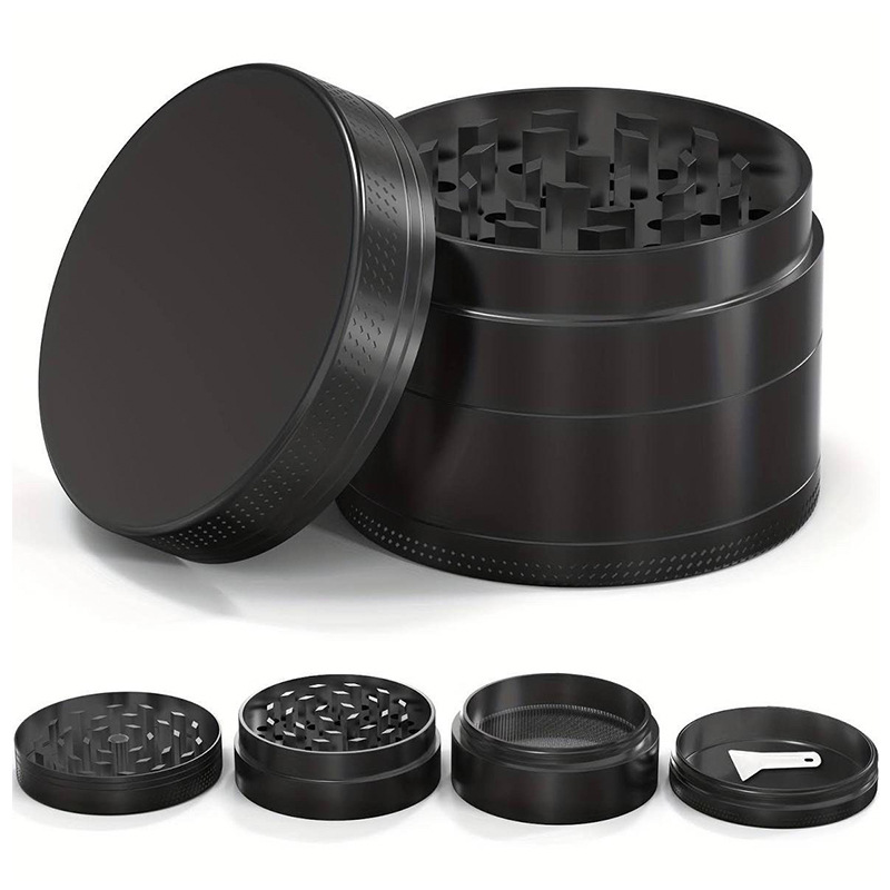 精工打磨黑色金属磨烟器 四层精密齿纹碎烟器 品质优选