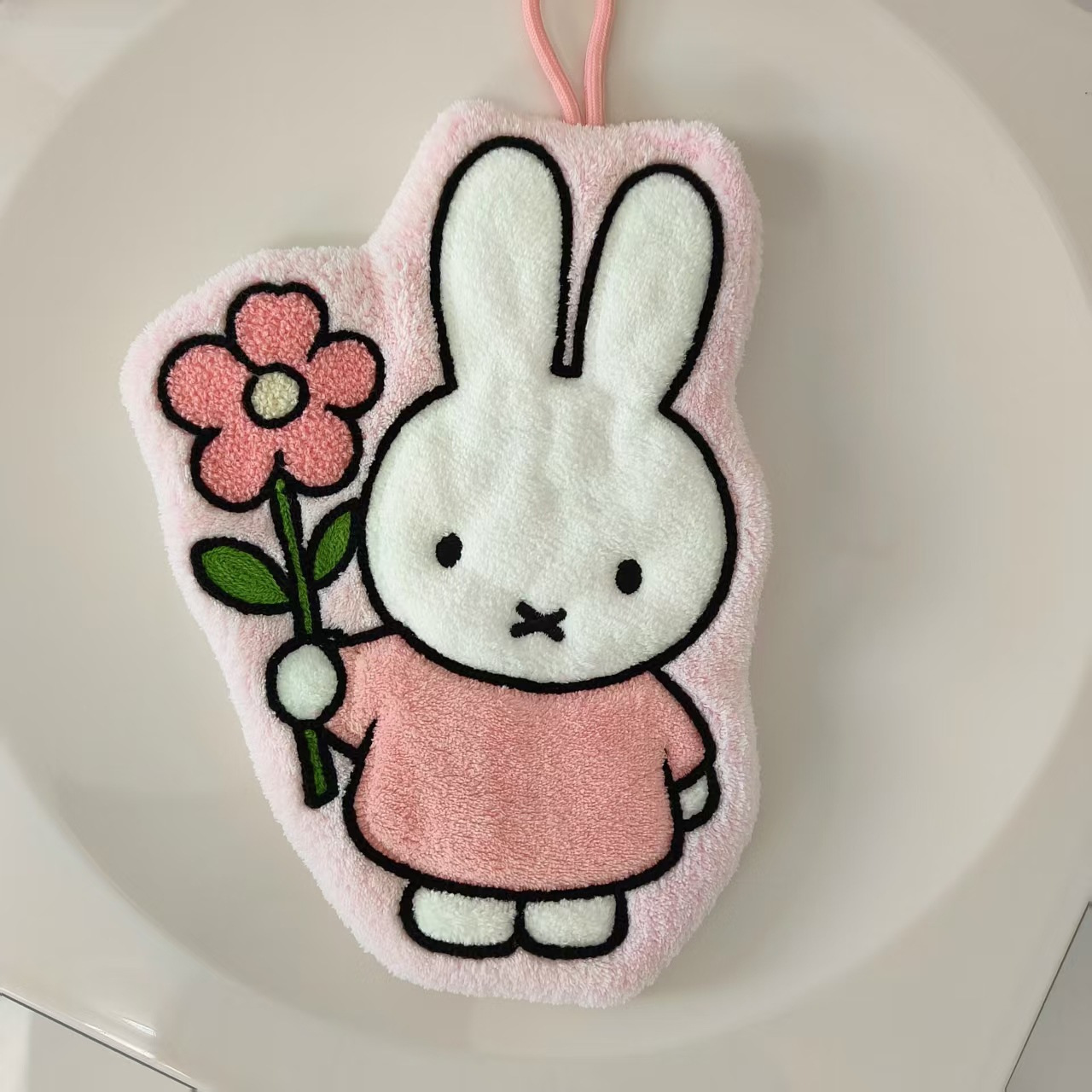 Miffy conejo toallas de limpieza colgantes lindas dibujos animados absorción de agua pequeña toallas de baño grueso cocina toallas de limpieza de baño image 10
