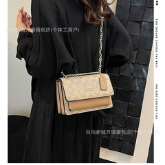 跨境寇家小方包2025夏季欧美潮流可爱印花链条外贸个性百搭斜挎包