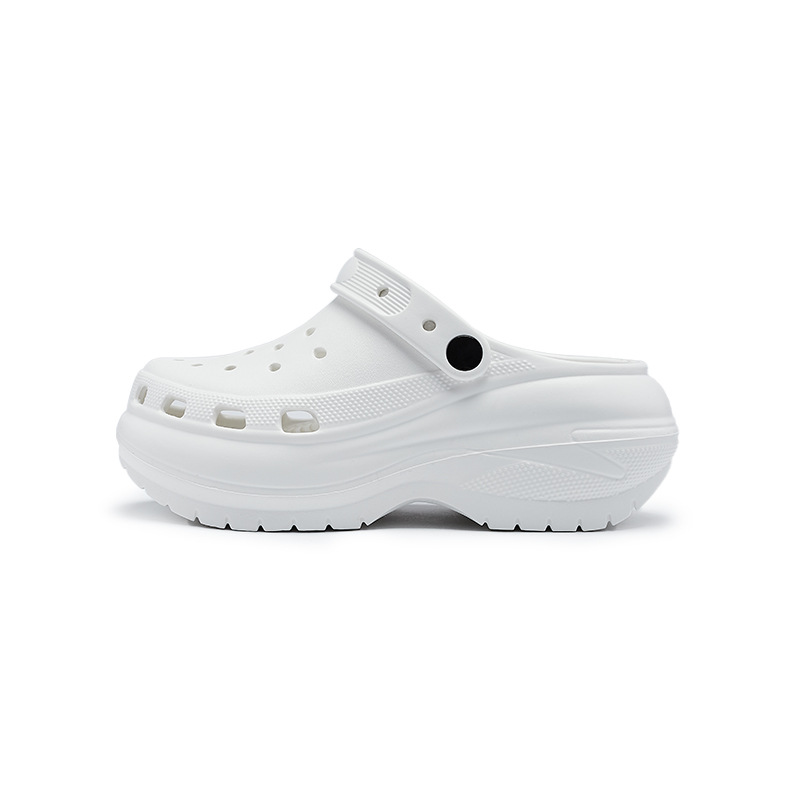 Auge Shi Deng grueso fondo nubes agujero zapatos para mujeres 2026 nuevas sandalias de verano con un pedazo de zapatillas frías