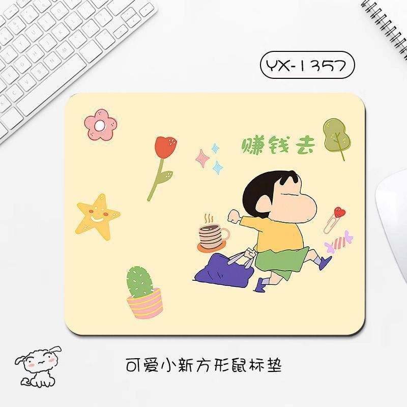 クレヨンの小さい新しいマウスパッドの学生のデスクパッドの小さいサイズの耐久性のあるアニメのオフィス学習パッドのコンピュータのキーボードパッド|undefined