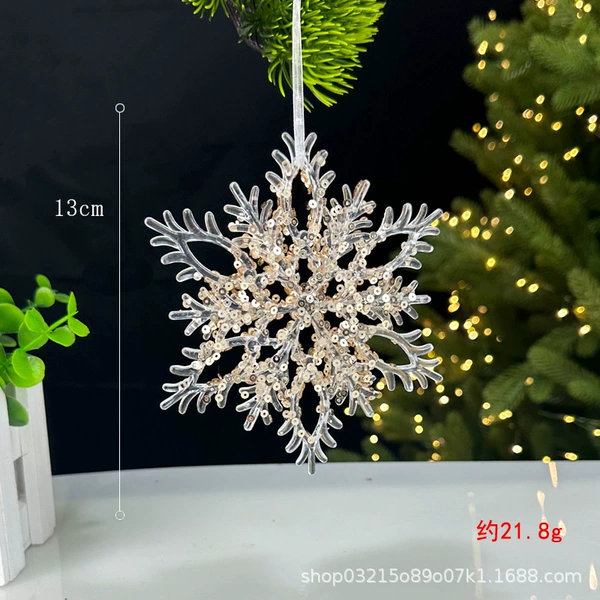 Champagne Crystal Snowflake D