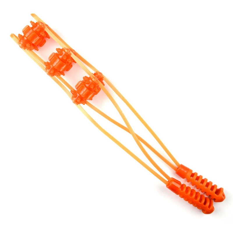 Back massage roller bar, 50 cm, multi-wheel 2–6 rows, green/yellow/blue