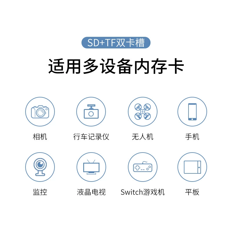 Card reader USB3.0 high -speed multi -function multi -function multi -function one SD memory card TF2.0 converter U disk