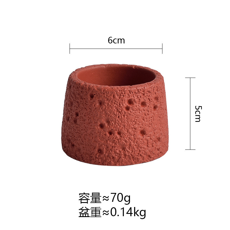 跨境哑光蜡烛容器空杯灌蜡水泥香薰蜡杯浪漫香氛礼物火山石蜡烛杯|undefined